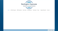 Desktop Screenshot of burlingtonhypnosis.com